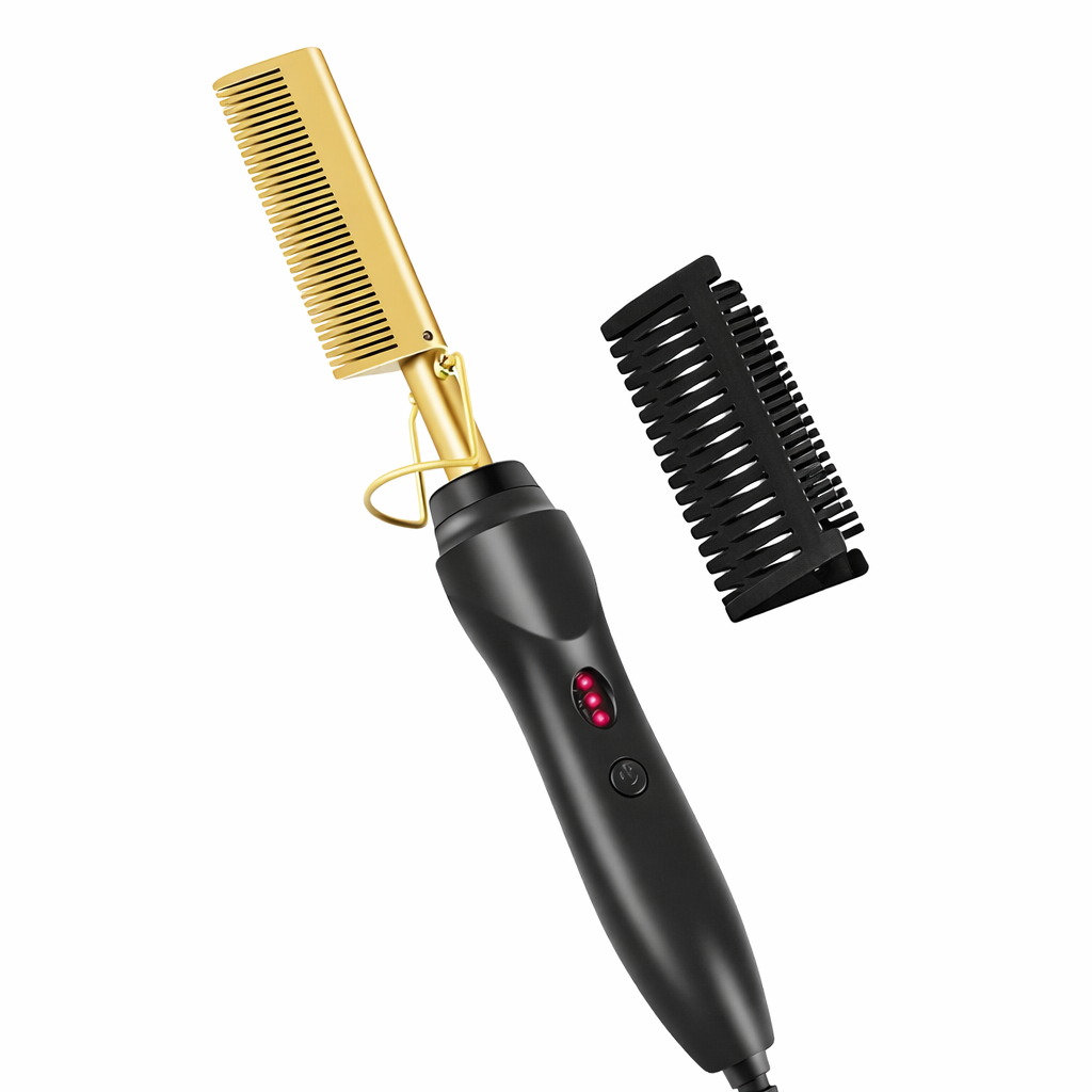 Peigne Chauffant Ultra Lissant – Anti-Frisottis Instantané