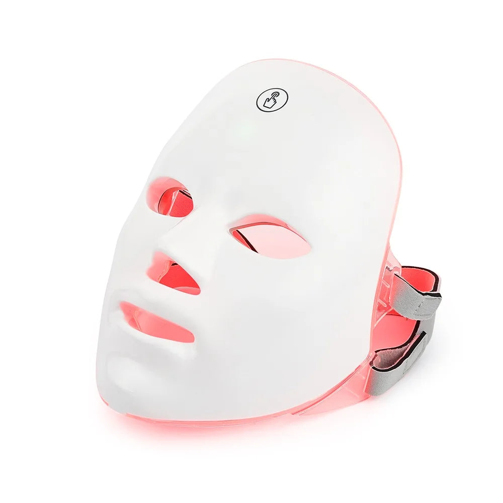 Masque LED visage 7 couleurs rechargeable – soin anti-âge, lifting, éclat et régénération de la peau